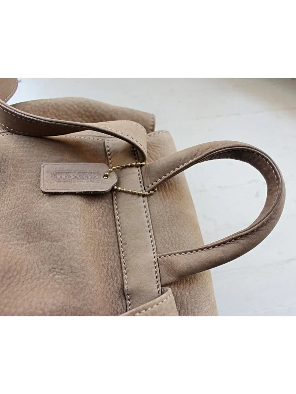 Coach Vintage - Sonoma Small Backpack Nubuc 4938 in Sand, Italy 1990s